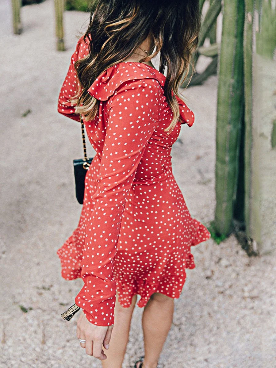 Casual Falbala Dress