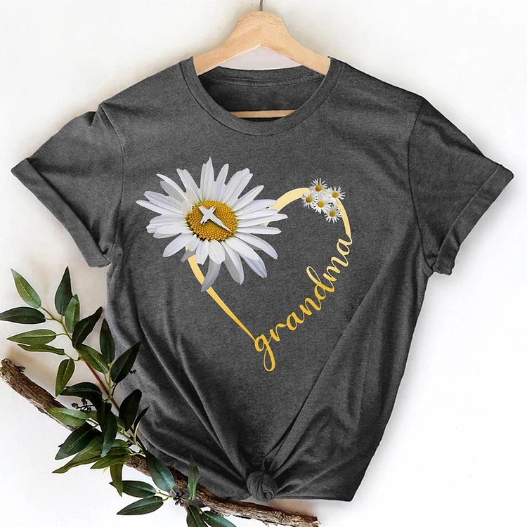 ANB - Grandma Daisy Flower  T-Shirt Tee-07715