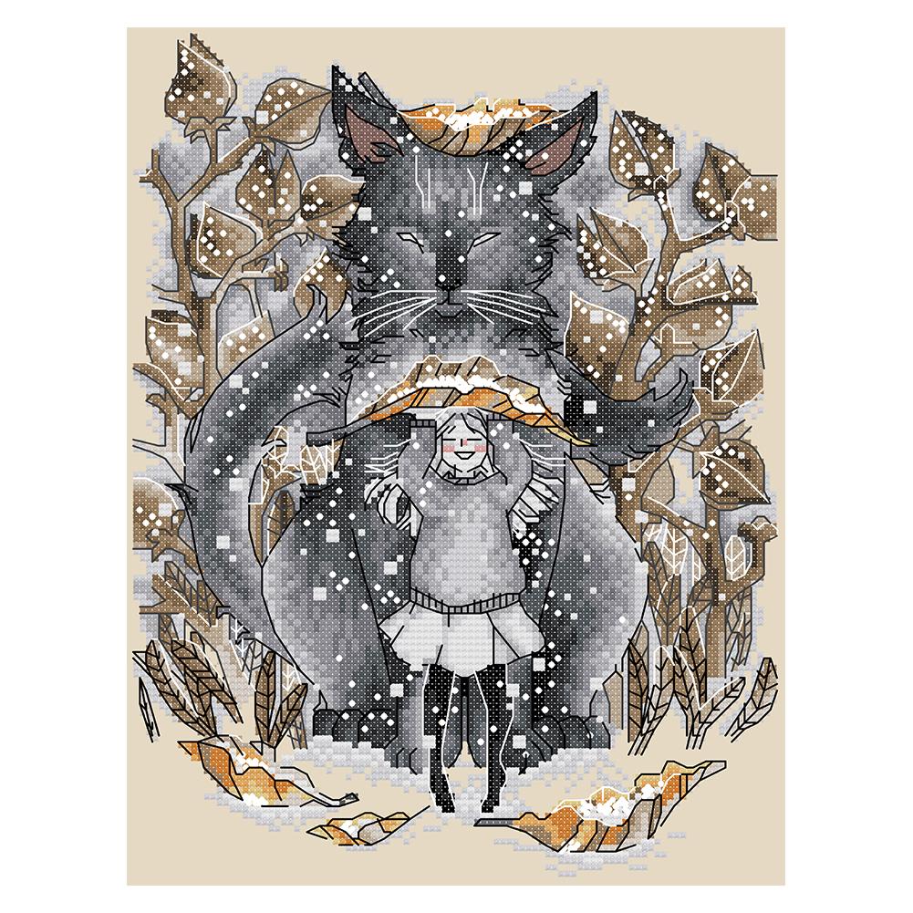 

Winter Call - 14CT Stamped Cross Stitch - 26*31cm, 501 Original