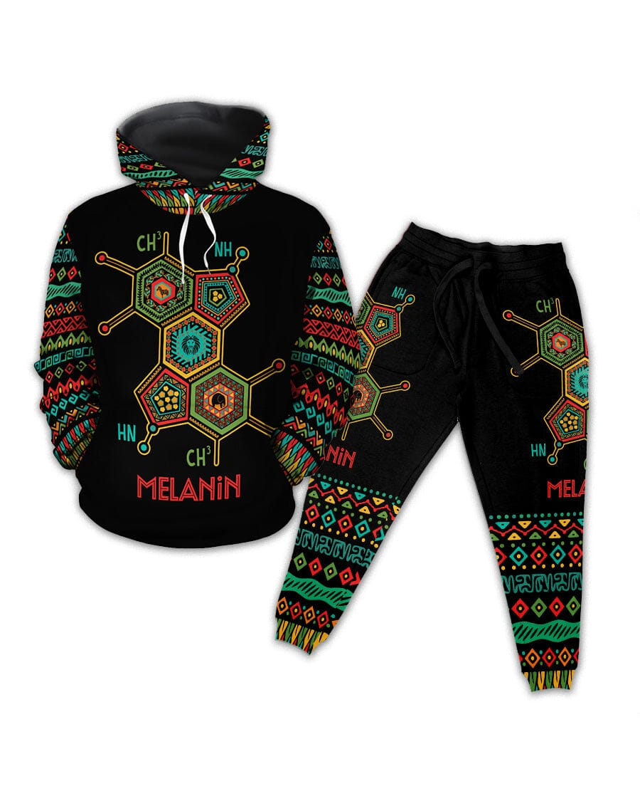 Melanin Scientific All-over Hoodie And Joggers Set