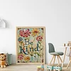 Flowers Calligraphy-14CT Stamped Cross Stitch 30*40cm/11.81*15.75in tapestrymarket