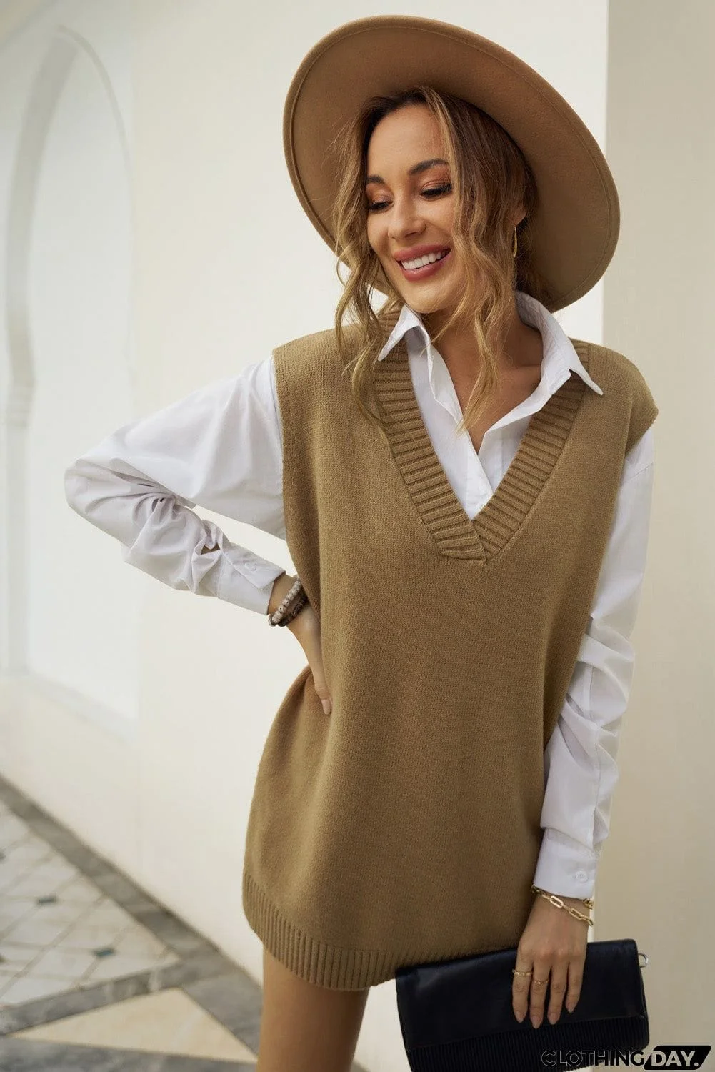 Knit Pullover Vest Sweater