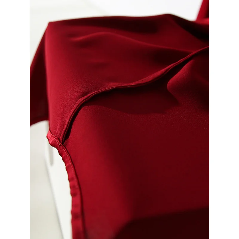 Uveng Uveng Red Dingy Shirt Long Sleeve Commuting Professional Blouse Spring And Autumn Anti- Wrinkling Temperament Shirt Summer