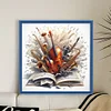 Sheet Music And Instruments-11CT Stamped Cross Stitch 50*50cm/19.69*19.69in