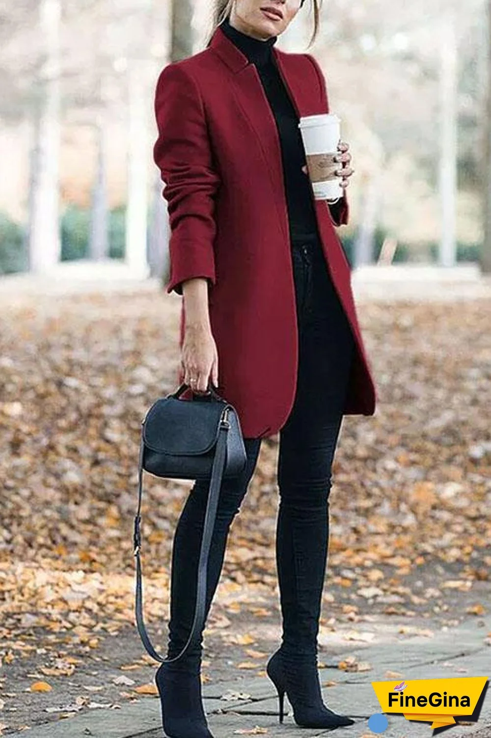 Stand Collar Barret Long Coat