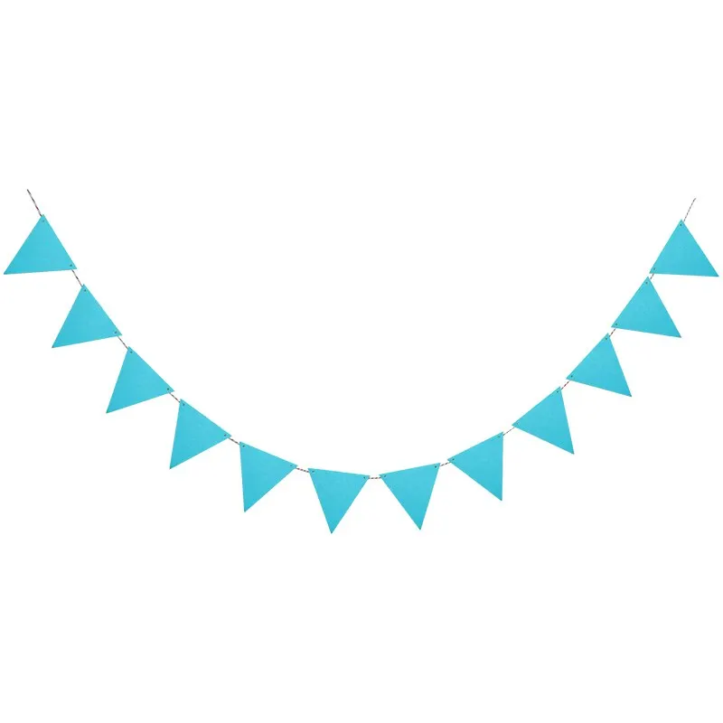 Multicolor Non-woven Pennants Bunting Banner Wedding/Valentine's day/birthday party Flags Hang Garland Decoration Supplies cheap