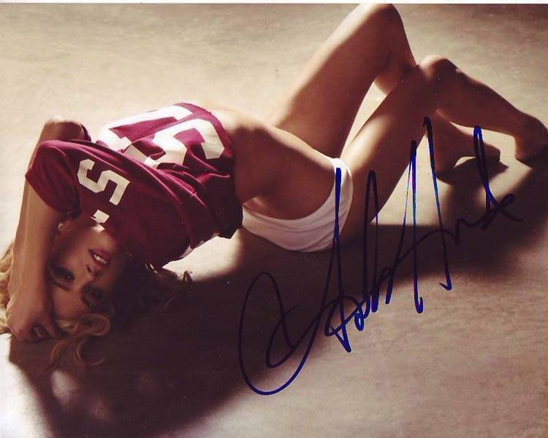 Amber heard signed autographed sexy jersey 8x10 Photo Poster painting