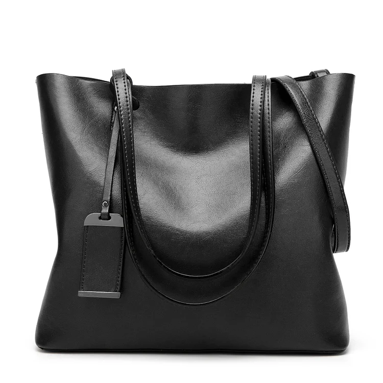Women's Classic Large Capacity Soft Leather Tote Bag