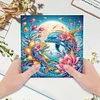 (US Local)6PCS Whale DIY Diamond Art Greeting Cards Congratulations Cards & Gifts