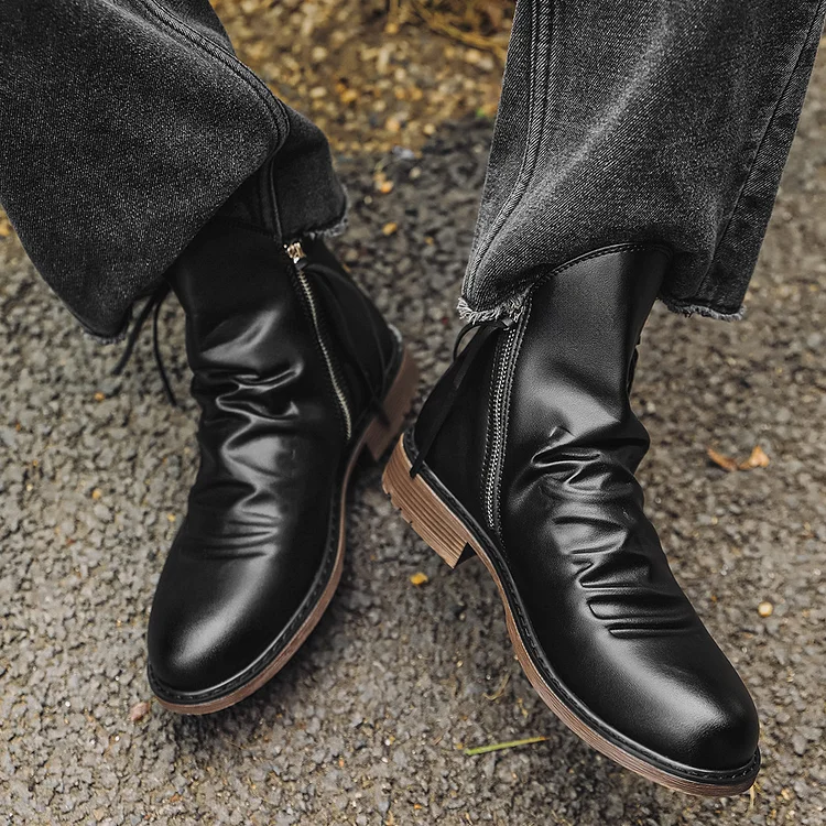 Men's Vintage Business Chelsea Ankle Boots shopify Stunahome.com