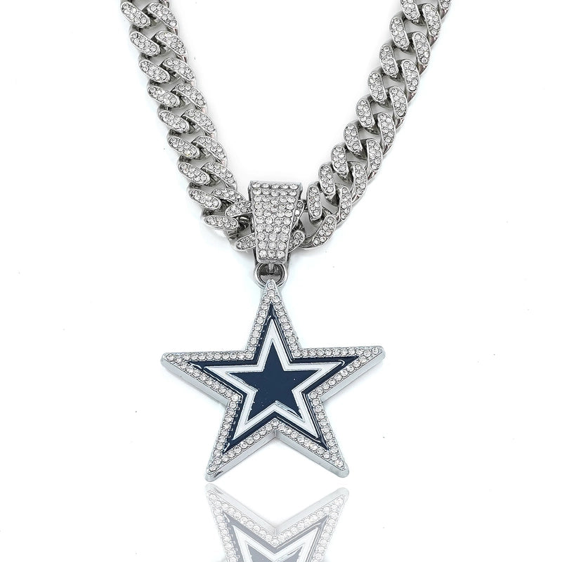 Hip-Hop Star Zinc Alloy Enamel Inlay Rhinestones Unisex Pendant Necklace