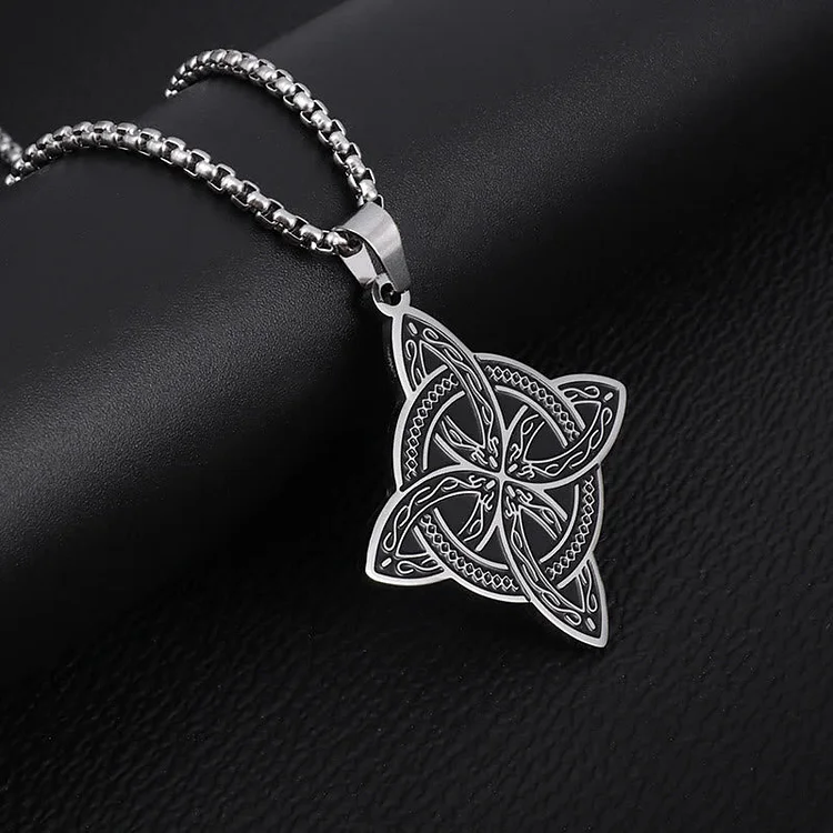 Flash Sale - Coutureaura Witch Knot Celtic Irish Amulet Necklace