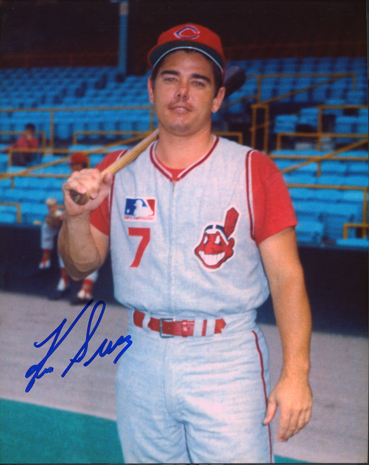 Ken Suarez Autographed 8x10 Cleveland Indians#2