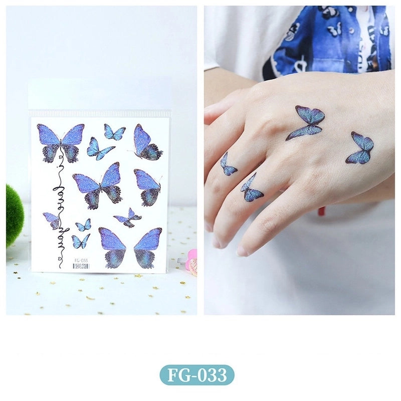 Lady Butterfly Pet Tattoos & Body Art 1 Piece