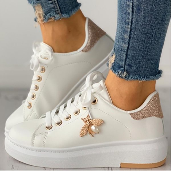 Women's Platform Color-block Casual Shoes