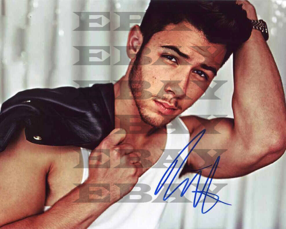 Nick Jonas Autographed signed 8x10 Photo Poster painting Reprint