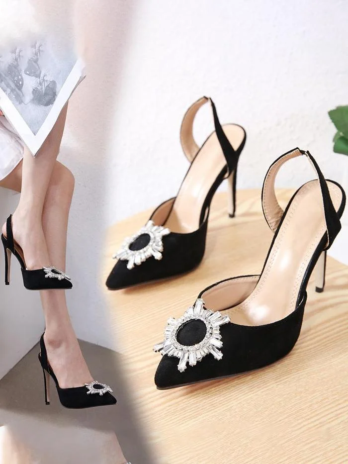 Elegant Stiletto Heel Summer Evening Sandals