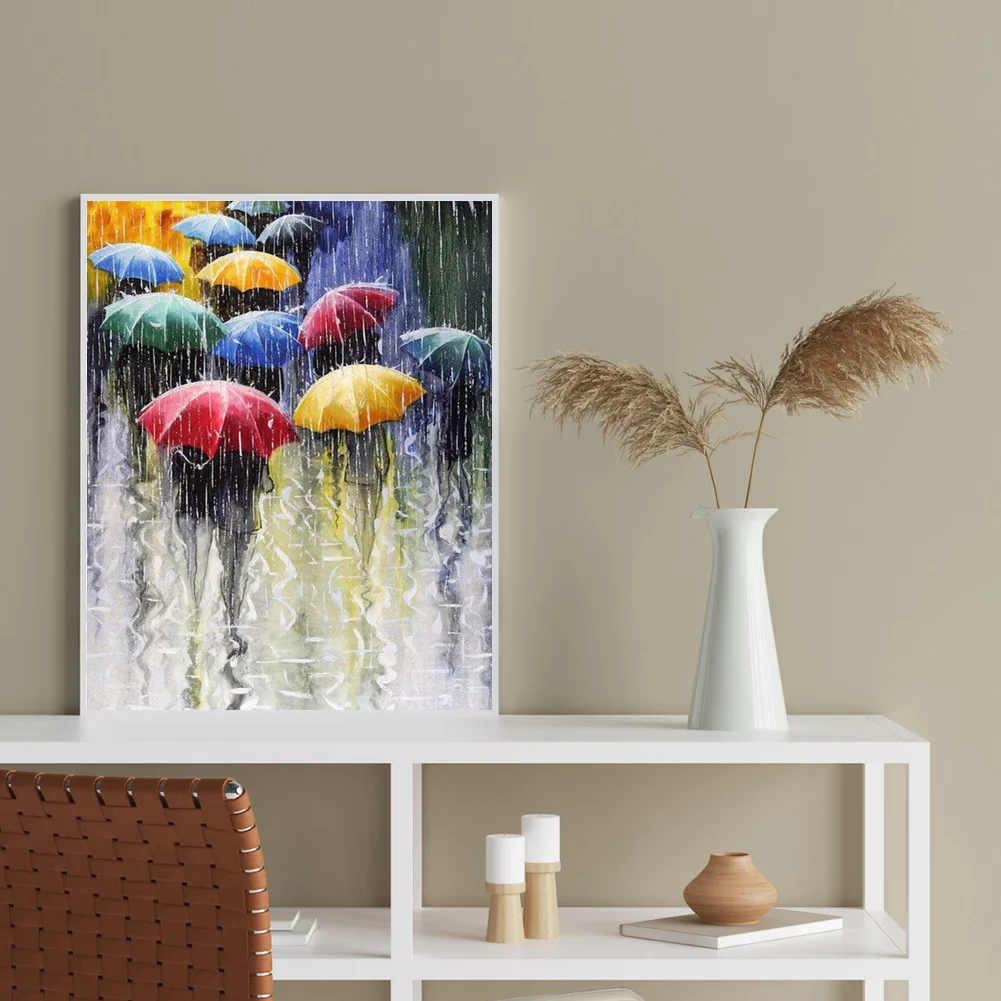 Rain Street - Paint By Number(40*50cm)