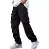 Pantaloni multitasche da lavoro con coulisse da uomo