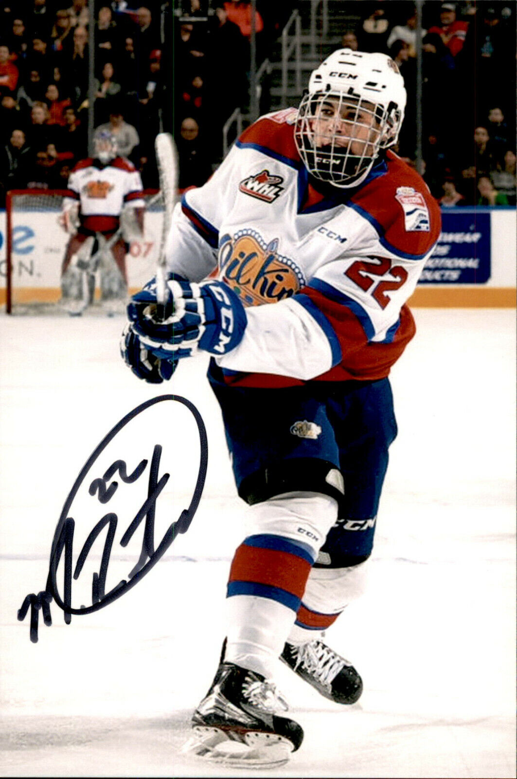 Matthew Robertson SIGNED 4x6 Photo Poster painting EDMONTON OIL KINGS / NEW YORK RANGERS #3