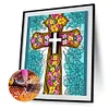 Diamond Painting -DIY Round Drill Cross