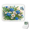 (US Local)Flowers Grass Pill Storage Box Diamond Painting Pill Case for Art Craft