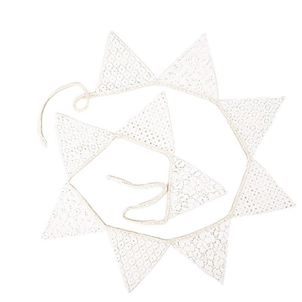 

10 Flags Lace Vintage Party Wedding Pennant Bunting Banner Decor, 501 Original