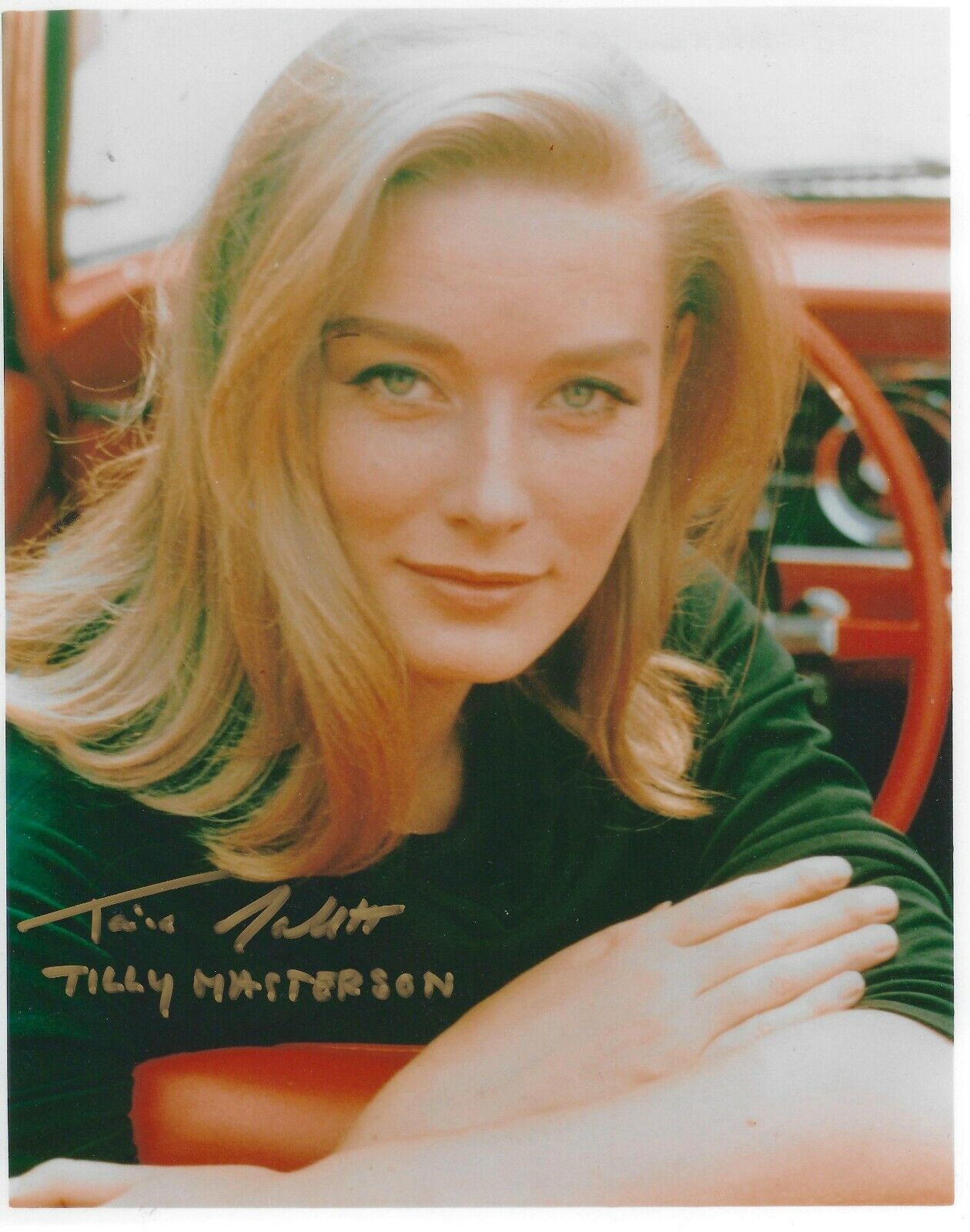 TANIA MALLET SIGNED 007 JAMES BOND GOLDFINGER 8x10 Photo Poster painting 2 UACC RD AUTOGRAPH