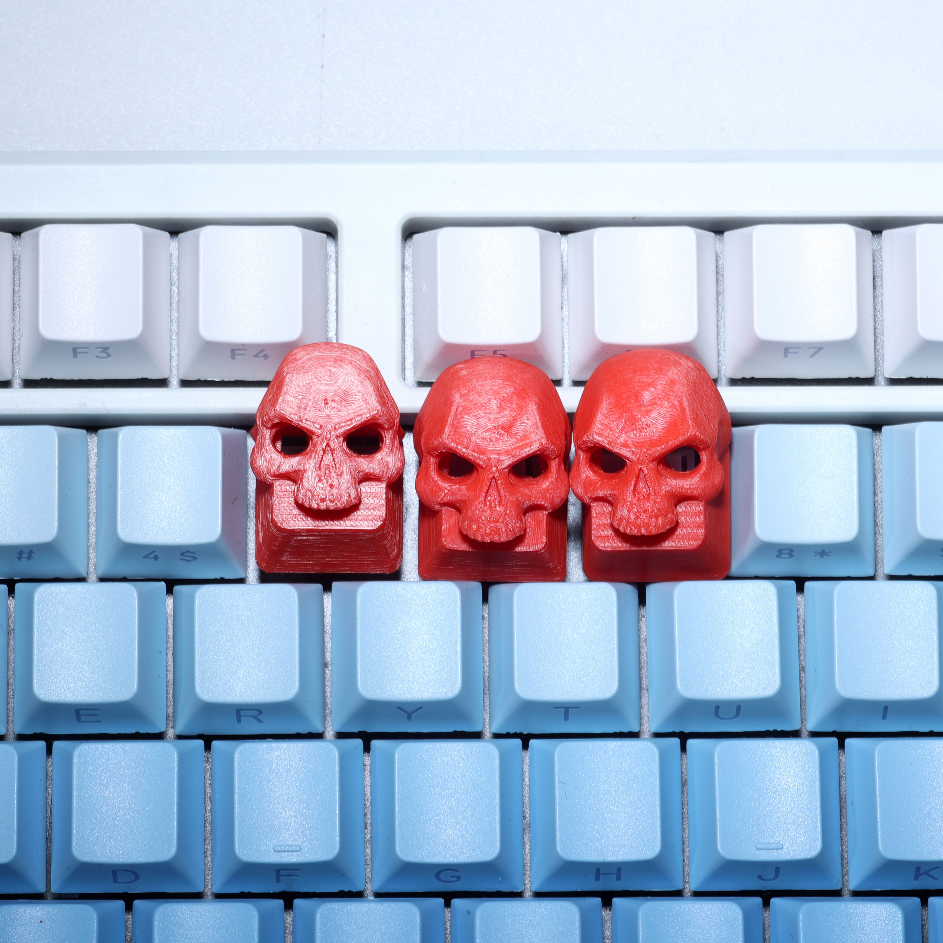 Gothic Red Skull Artisan Keycap Axonkit