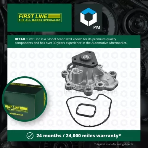Water Pump fits MAZDA 3 BP 2.0 2013 on Coolant Firstline PE0115010B PEDD15010 Parts