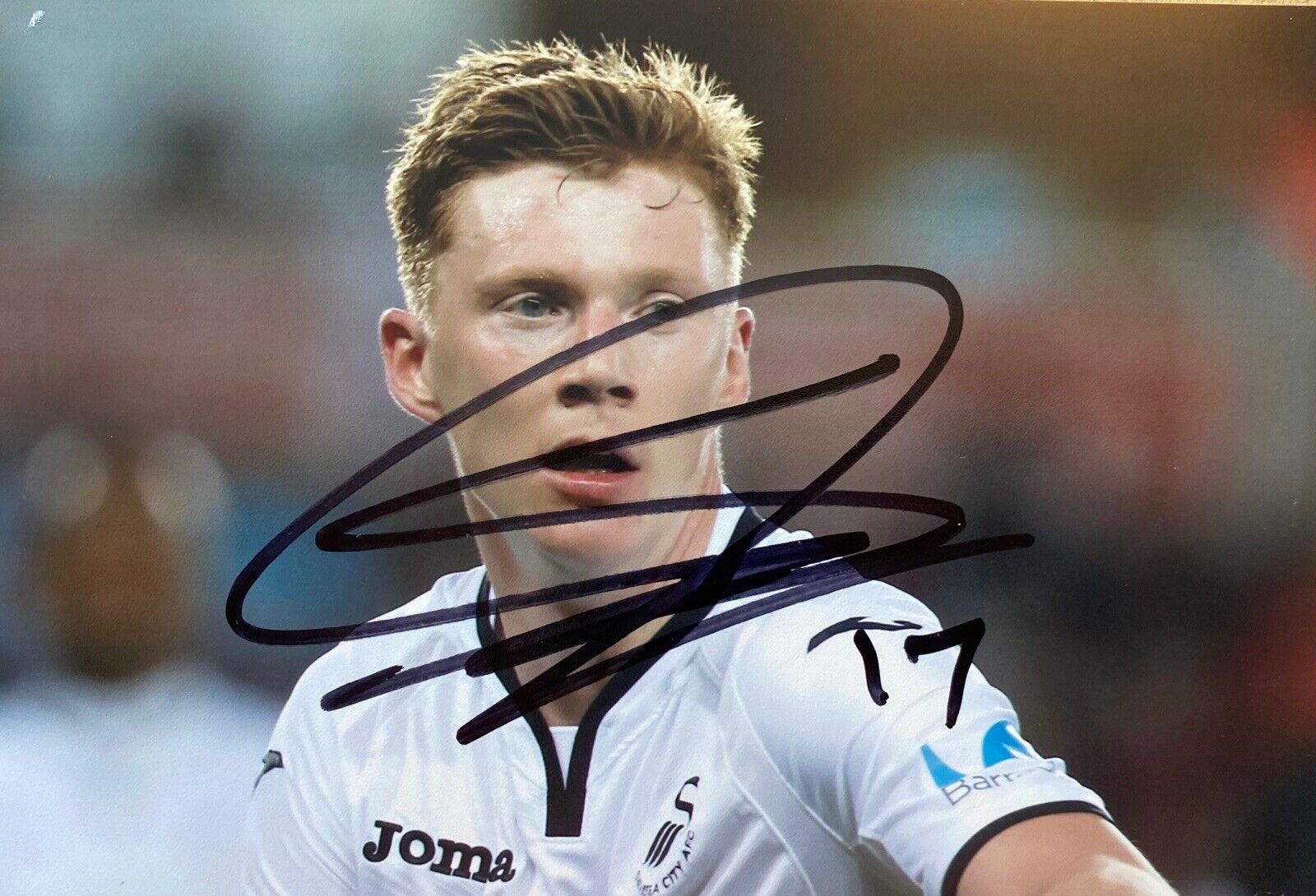 Sam Clucas Genuine Hand Signed 6X4 Photo Poster painting - Swansea City