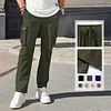 Pantaloni multitasche da lavoro con coulisse da uomo