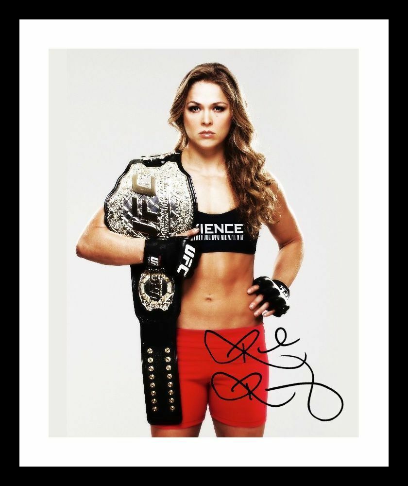 Ronda Rousey Autograph Signed & Framed Photo Poster painting 4