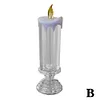 LED Christmas Candles Decoration Gift Rechargeable With Glitter