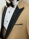 Fettachi Gold Slim Fit Peak Lapel Tuxedo