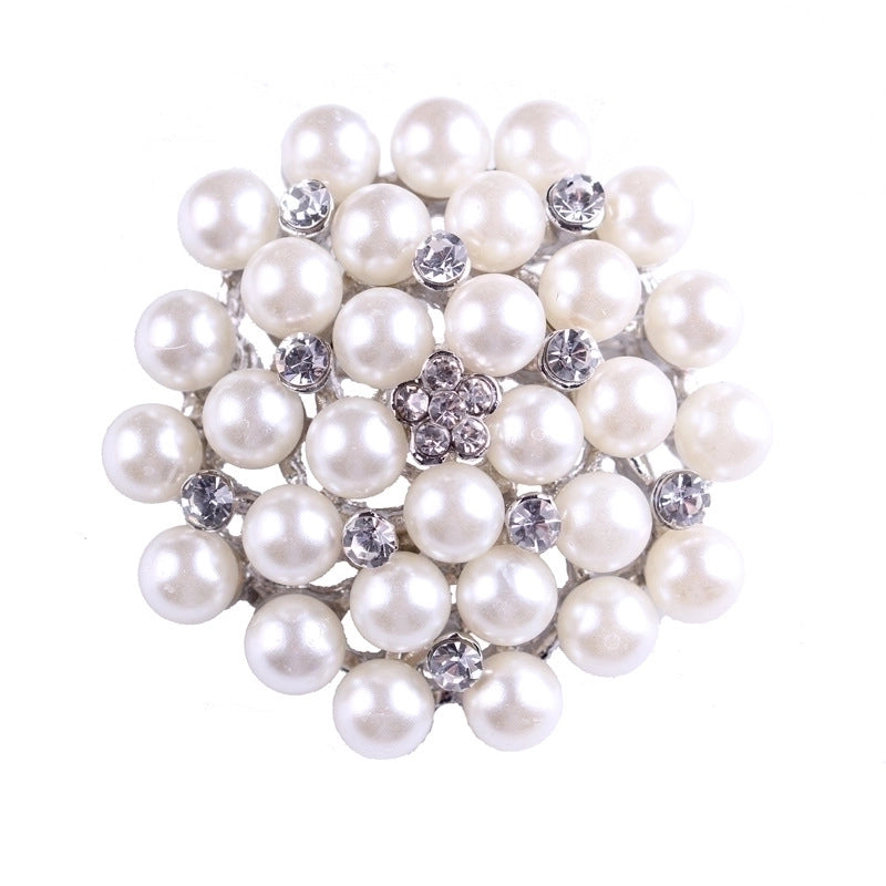 Elegant Pin Star Flower Snowflake Imitation Pearl Alloy Rhinestone Women’S Brooches