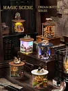 Zhiquwu Diy Cabin Dream Bottle Hand-Assembled 3D Three-Dimensional Architectural Model Table Ornaments