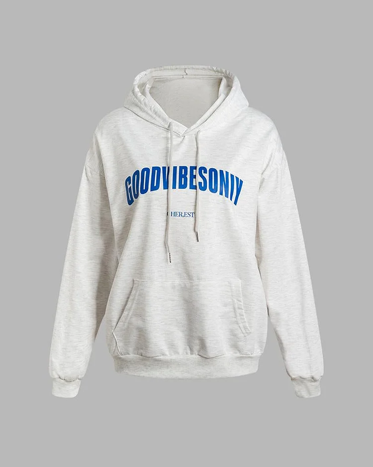 Good Vibes Only Oversized Hoodie