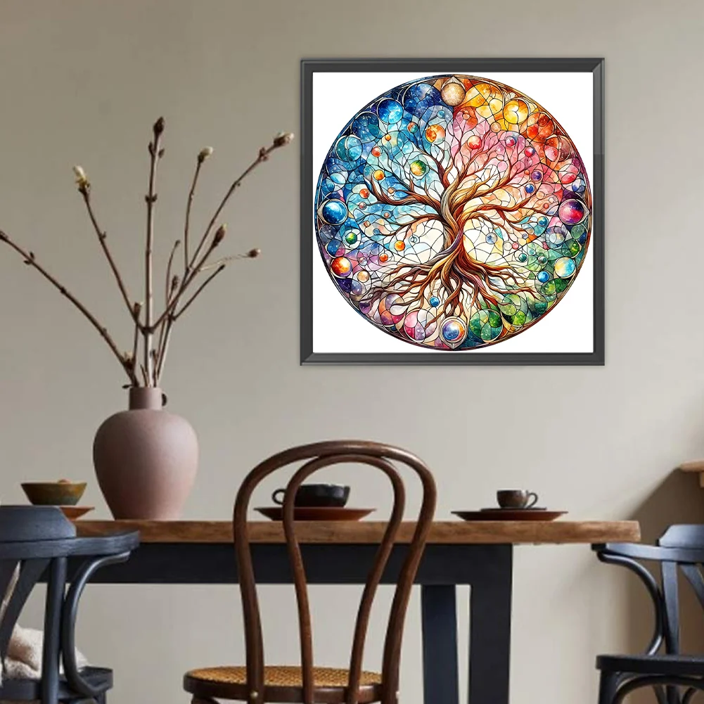 Diamond Painting - Full Round Drill - Life Tree(Canvas|40*40cm)