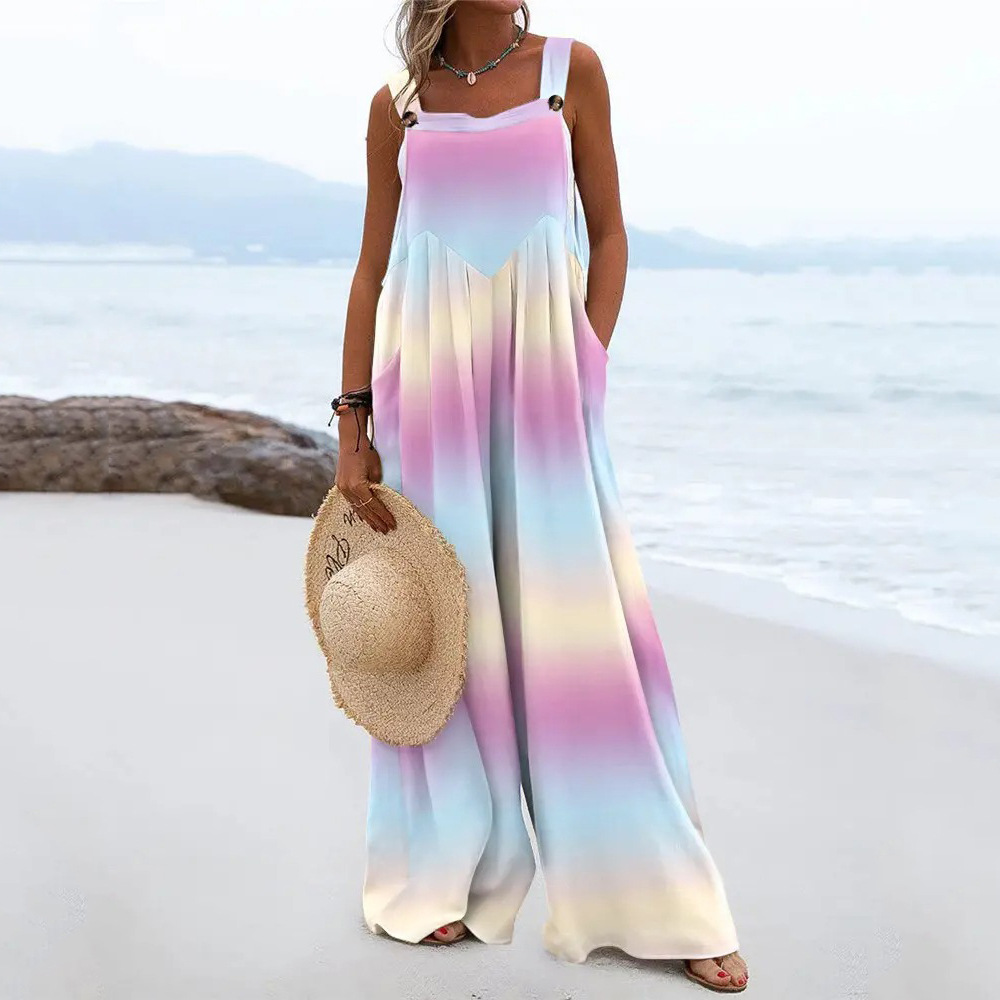 Casual Sling Wide-Leg Jumpsuit