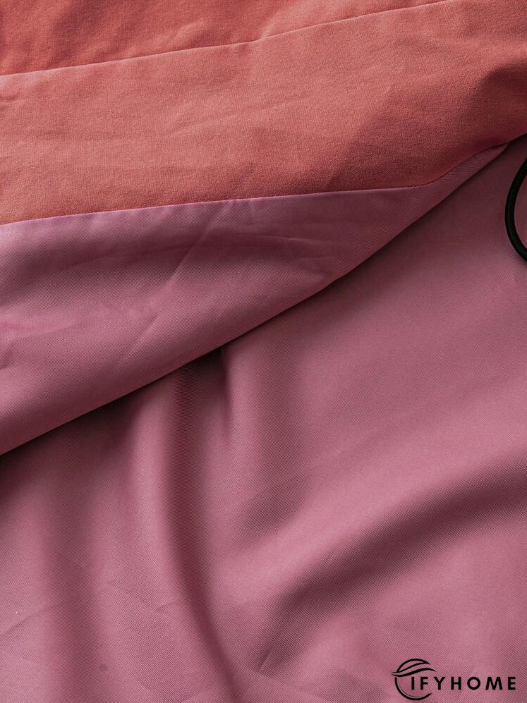 Plus Size Solid Color Cinched Waist Hooded Trench Coat, Autumn | IFYHOME