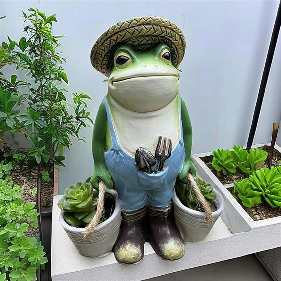 Pastoral Outdoor Frog Succulent Flower Pot