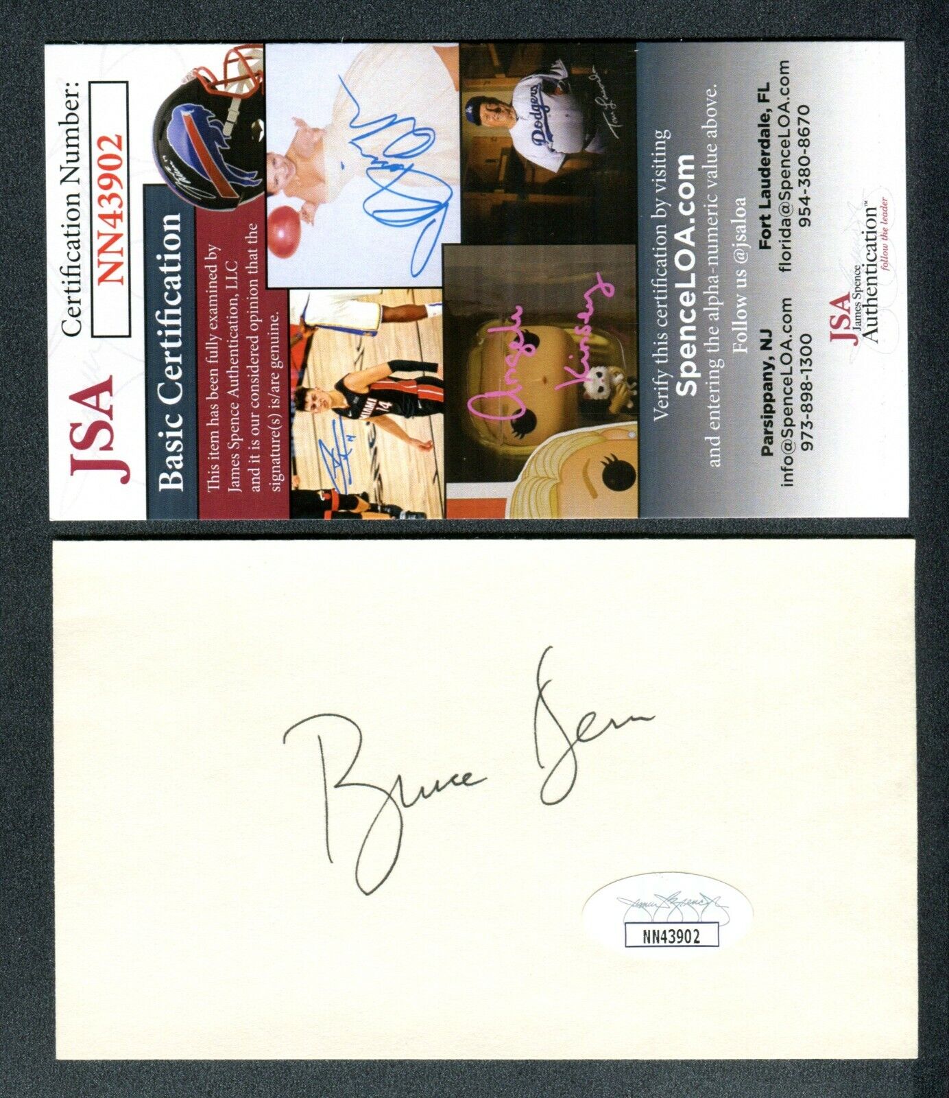 JSA Bruce Dern Autographed Signed AUTO Index Card Over 100 career films TRB 639