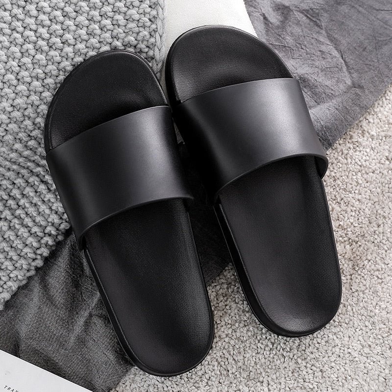 Summer Women Slippers Fashion Slip On Female Beach Shoes Black White Slides Ladides Flip Flops Women Home Bath Indoor Shoes