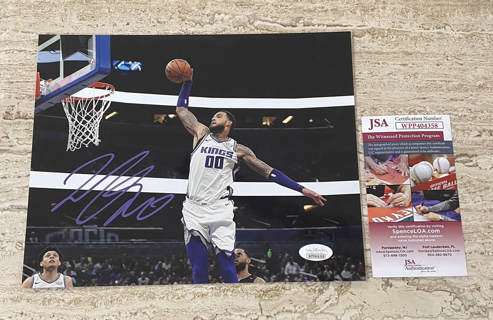 Willie Cauley-Stein Kings Mavericks Autographed Signed 8X10 Photo Poster painting JSA COA