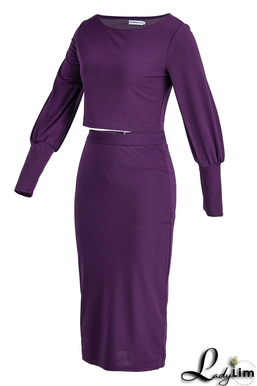 Brownness Fashion Casual Solid Basic Oblique Collar Long Sleeve Dresses