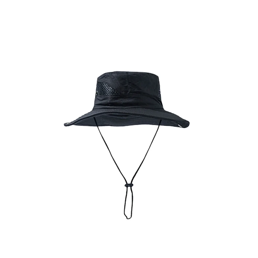 Inongge Aettechgd Bucket Hats Men Flat Sun Protection Breathable Sun Hat Large Wide Brim Outdoors Ventilate Sun Helmet Relaxation