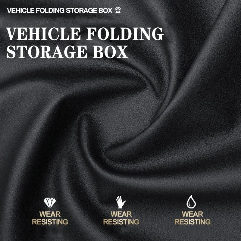 Car Trunk Leather Storage Box