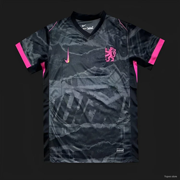 24/25 Chelsea Third Black Jersey 1:1 Thai Quality With Sponsor