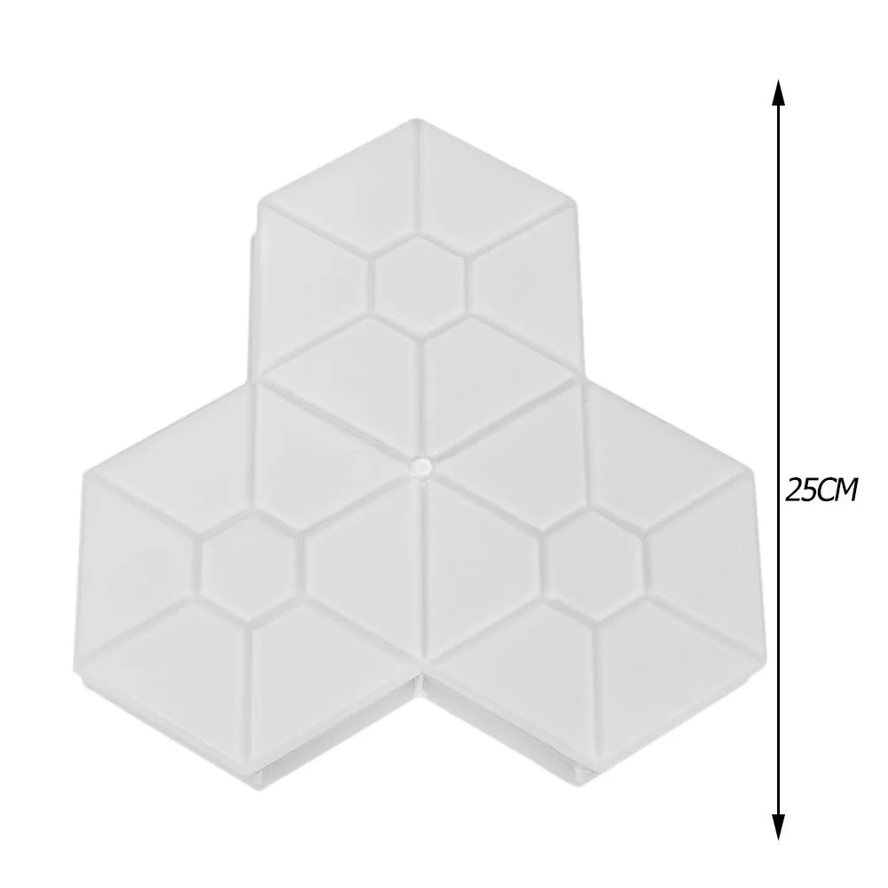 Garden Pavement Mold DIY Path Brick Concrete Mould (Hexagonal Maple Leaf)